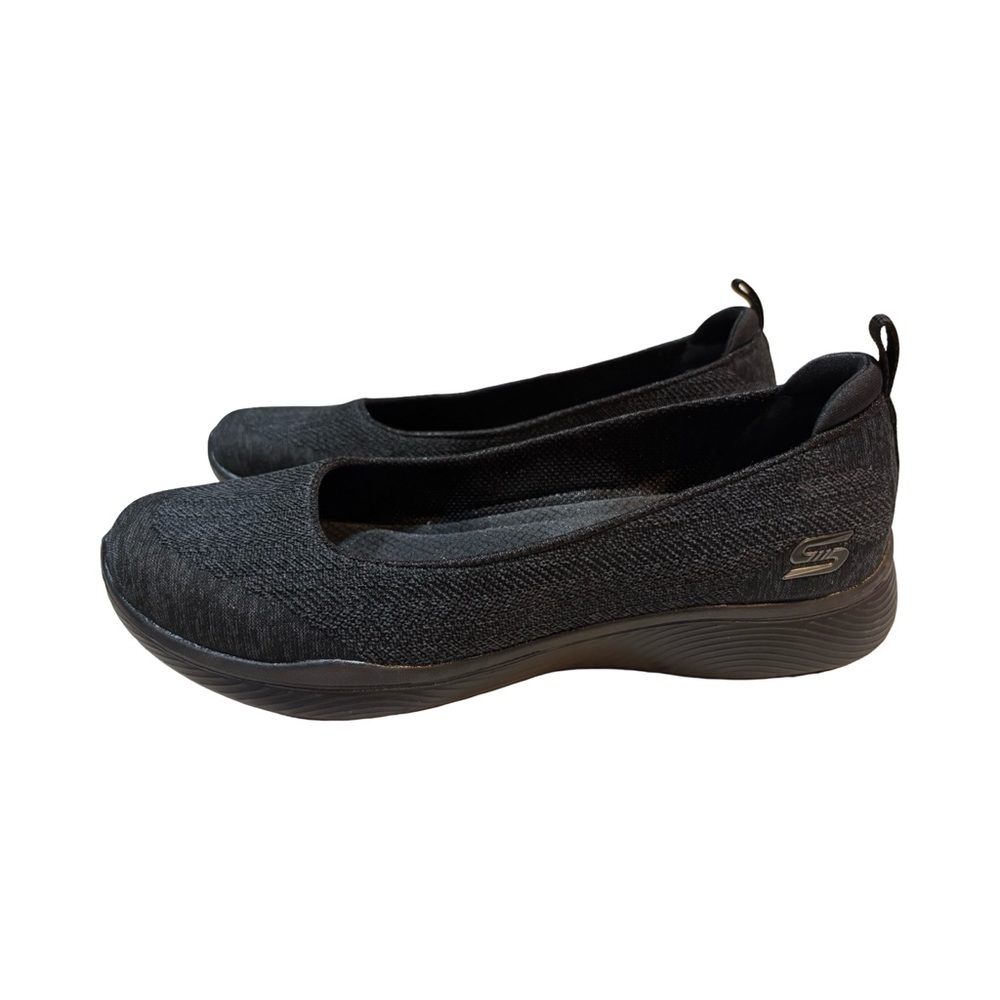 Skechers Air-Cooled Memory Foam Flat Shoes Black BBK –‎ Size 8.5 - Picture 5 of 12